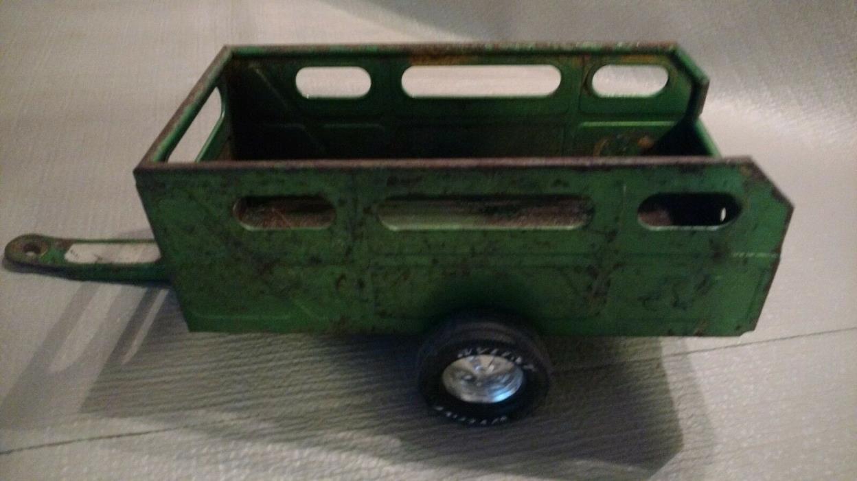 Vintage Nylint 1970's Green Utility Farm Trailer