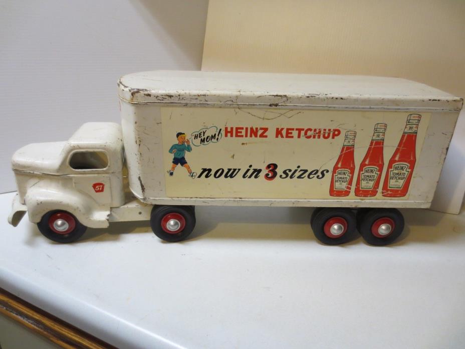 Vintage Minnitoys Heniz 57 Ketchup Truck & Trailer Minnitoy