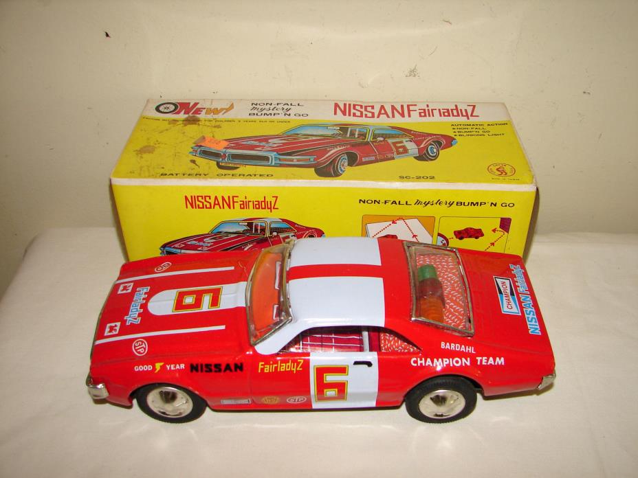 Vintage Non Fall Mystery Bump N Go Nissan Fairladyz SC-202 In Original Box