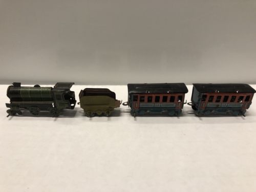 RARE Miniature PENNY TOY TRAIN, Vintage 1920, Germany, LithoTin.