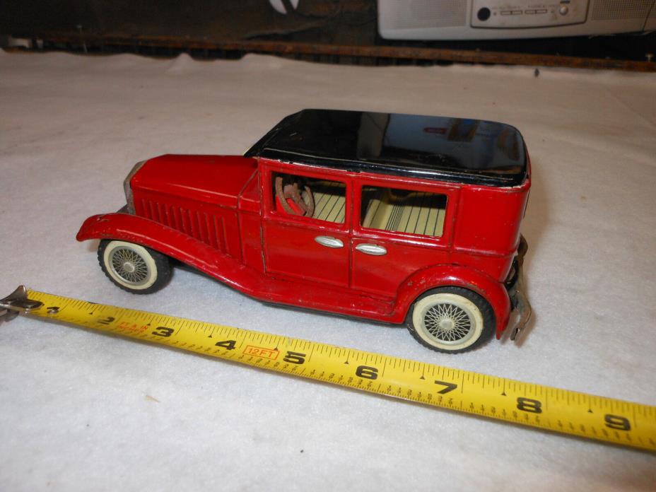 Antique Tin Penny Toy Car Automobile Limousine