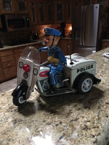 Battery Operated Police Patrol Motorcycle