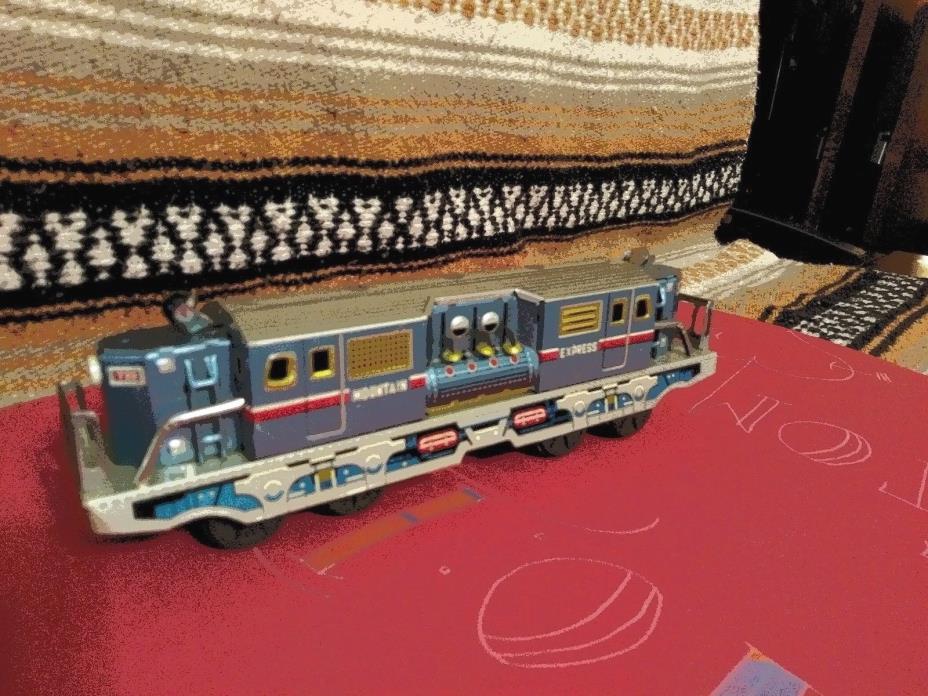 1950’s Japanese MOUNTAIN EXPRESS Tin Train  Fine Details; Final Listing- Reduced