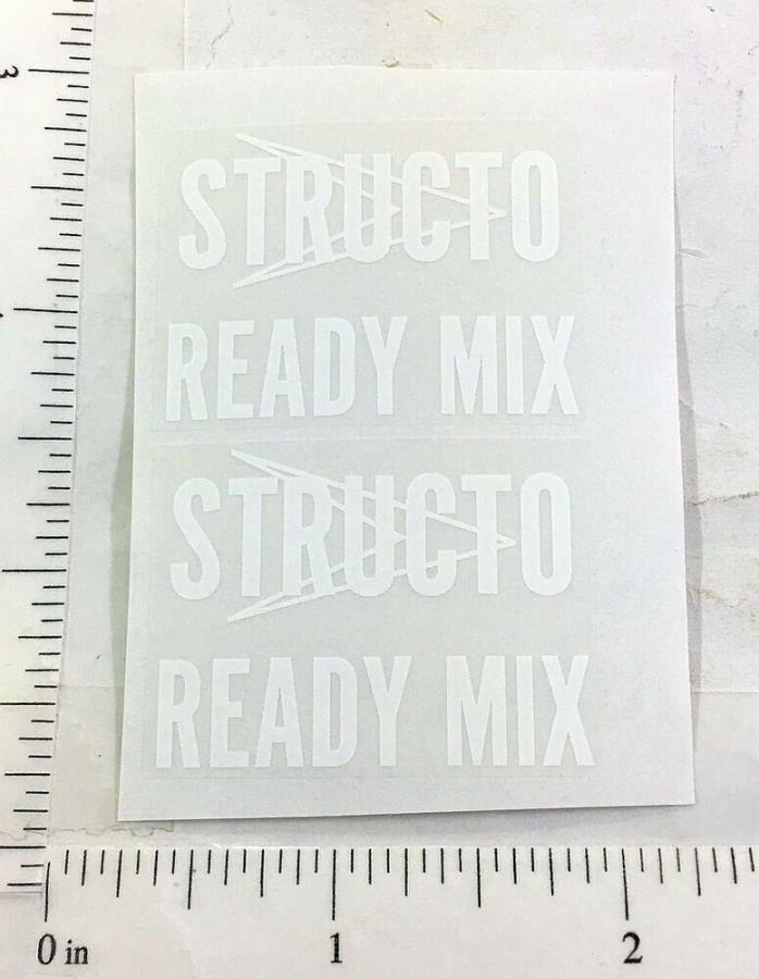 Structo Ready Mix Concrete Truck Toy Replacement Stickers ST-126