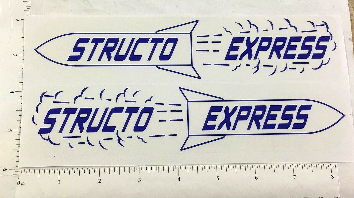 Structo Express Semi Trailer Replacement Sticker Set ST-123