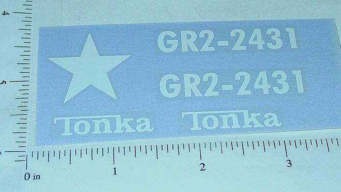 Tonka Army Jeep/Truck/Dozer Sticker Set            TK-025