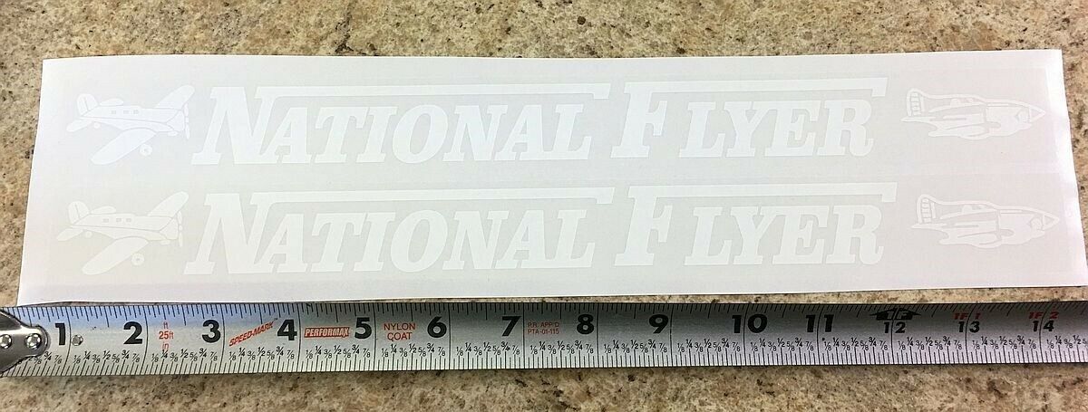 National Flyer Coaster Wagon Pull Toy Replacement Stickers WA-009