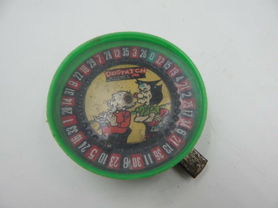 Lil Abner Dog Patch Roulette Spinner Toy Vintage