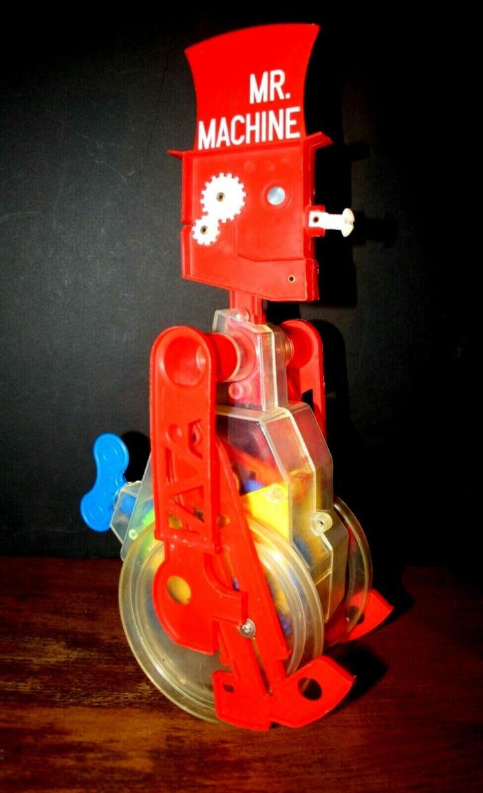 1977 MR. MACHINE Wind Up Toy WORKS GREAT!   IDEAL TOY COMPANY