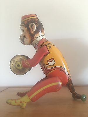 Vintage  Wind-up  Monkey Figure Toy