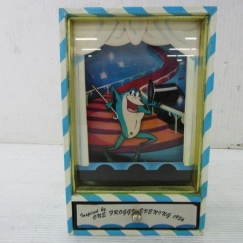 Dancing Michigan J. Frog Wind Up Music Box Drawer