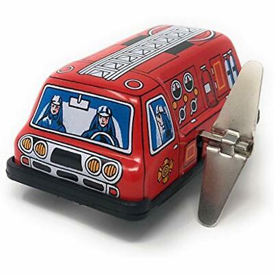 Vintage Windup Toys Retro Tin Wind-up Automobiles (Fire Truck) 