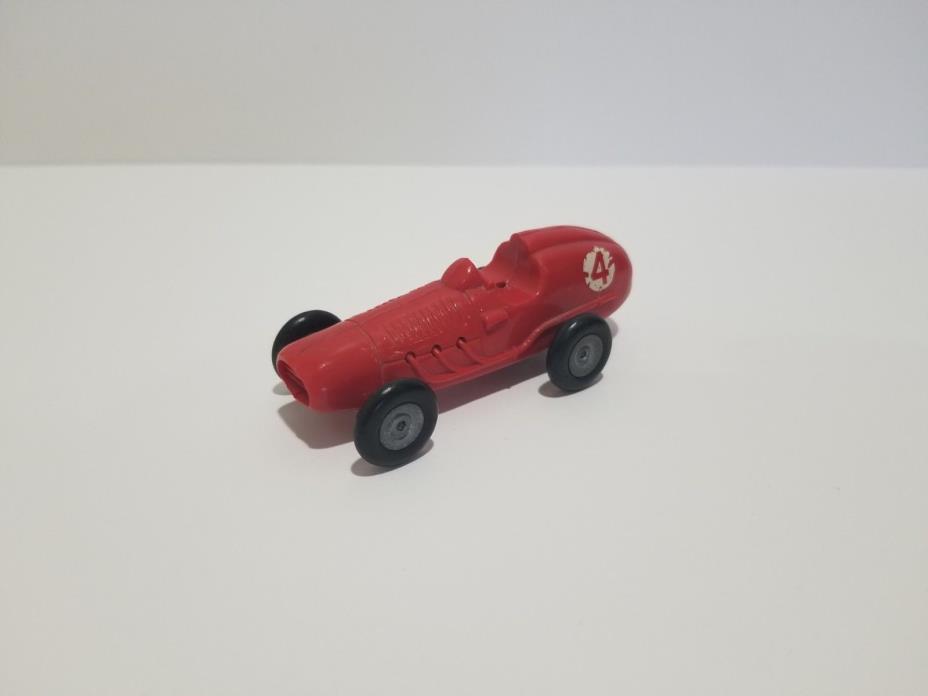 Triang Minic Push & Go #4 Red Racing Car Vintage 50s-60s