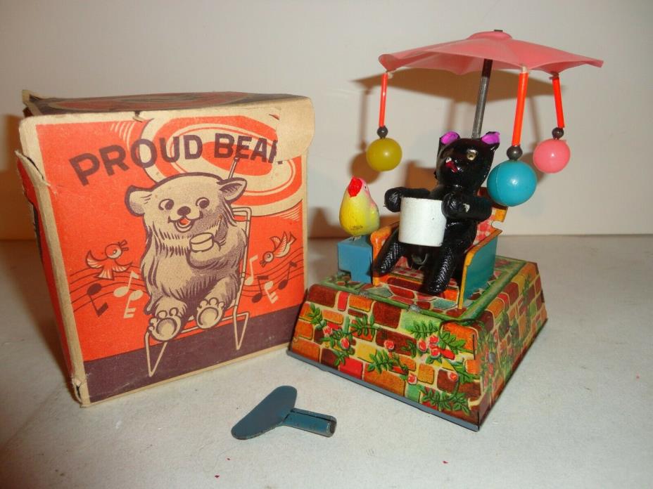 1950'S PROUD BEAR CELLULOID TOY MADE IN OCCUPIED JAPAN