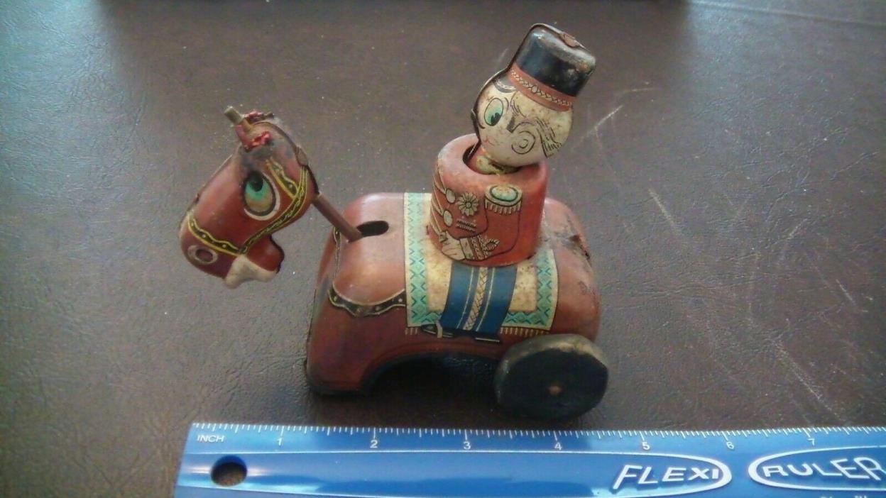 Antique Tin Wind Up Toy - Mikuni Made in Japan Horse