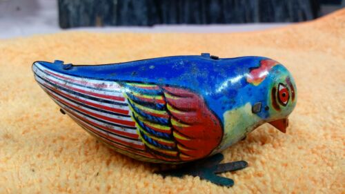 Vintage wind up toy Hopping Bird
