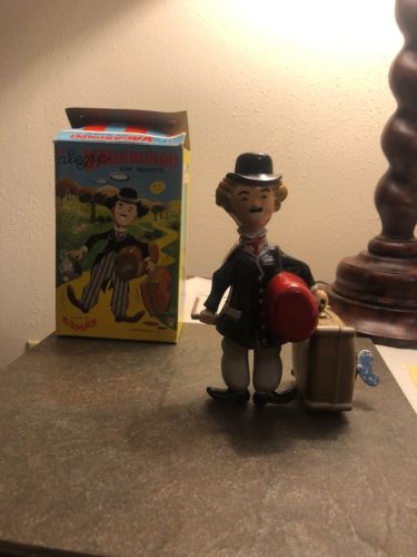 Juguetes Roman Spain CHARLIE CHAPLIN Character Wind-Up Plastic Figure MIB`60 TOP