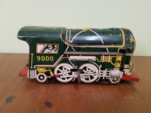 Vintage Courtland Wind Up Train Tin Toy Walt Reach