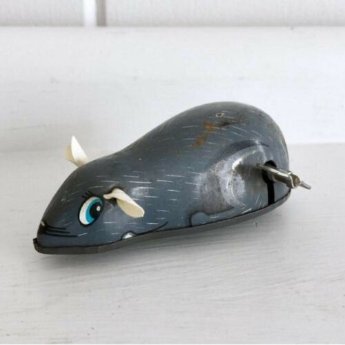 antique Tin-Litho Wind-Up Mouse