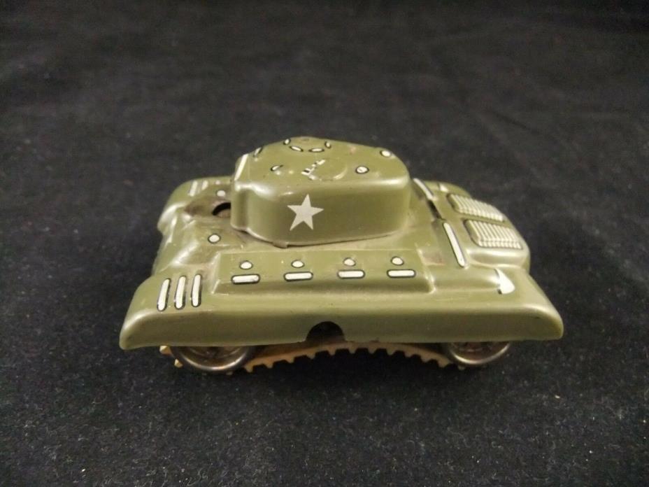 Vintage Gama German Windup Tin Toy Military Tank