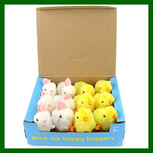 Wind Up Jumping Chicks & Bunny For Kid 3.5