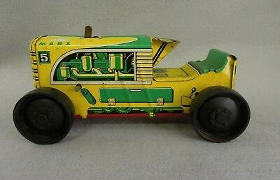 Marx Wind Up Tin Tractor #5 Vintage