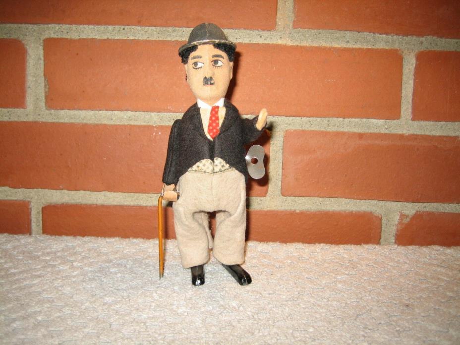 Charlie Chaplin Schuco Wind up Toy - Germany - Works Great! Excellent Condition!