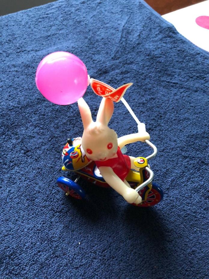 Vintage Mechanical Bunny Tricycle