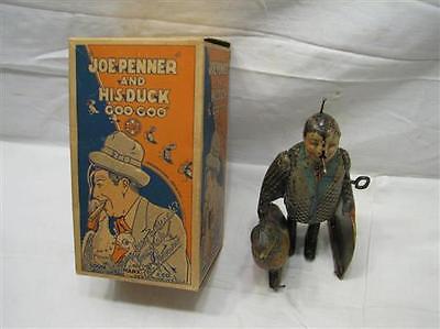 Early 1930s Marx Joe Penner Goo-Goo Duck Tin Litho Wind-Up Toy w/Rare Box Windup