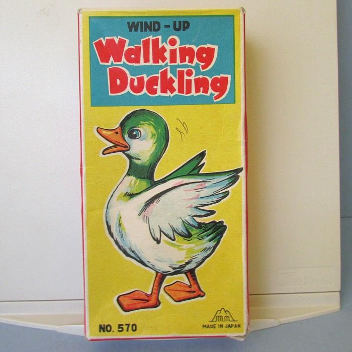 Fuji Press Kogyo Walking Duckling Windup Toy BOX LID Only # 570 Vintage