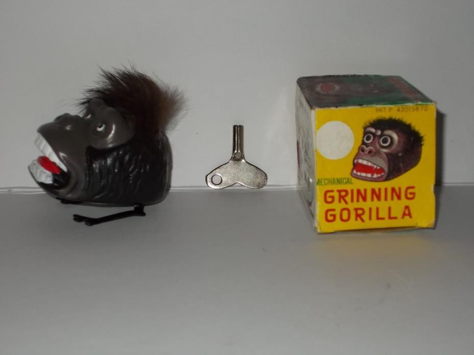 Grinning Gorilla Mechanical Wind Up Toy made in Japan