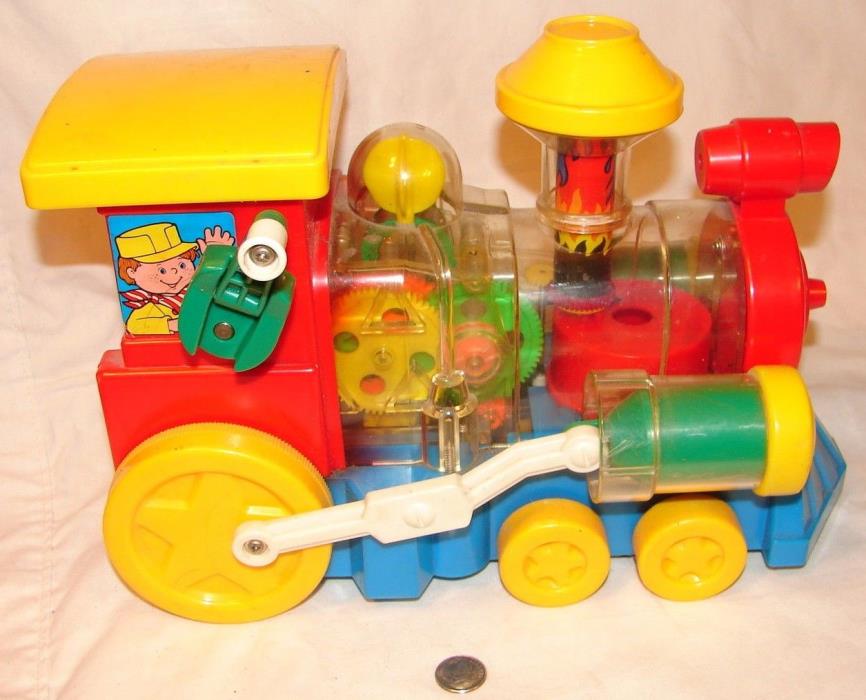 RARE Vintage 1982 Playworld Toys See Thru  Child Train Toy # 7880  Hong Kong