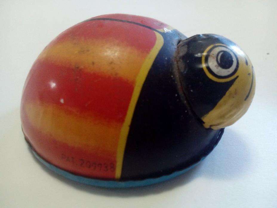 Lady Bug  Toy Made in Japan Vintage Metal