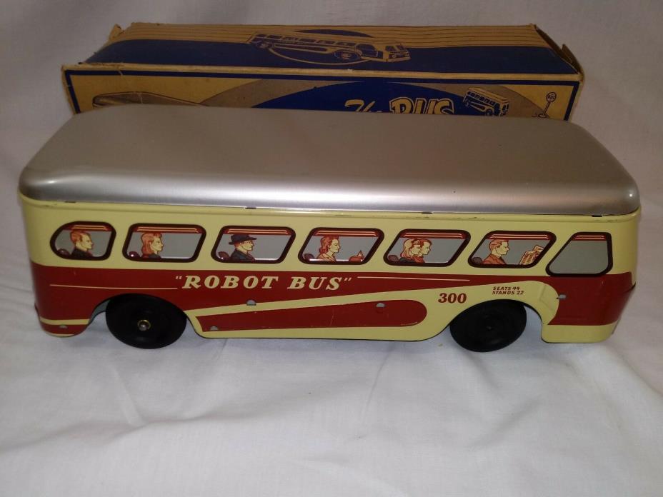 1950 Woodhaven NO. 300 ROBOT BUS with original box BEAUTIFUL NEAR MINT CONDITION