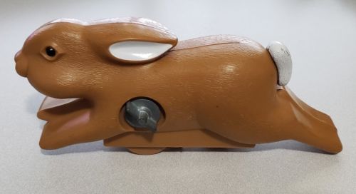 VINTAGE 1950s Marx RABBIT HUNT Wind Up Bunny Target WORKING Rare
