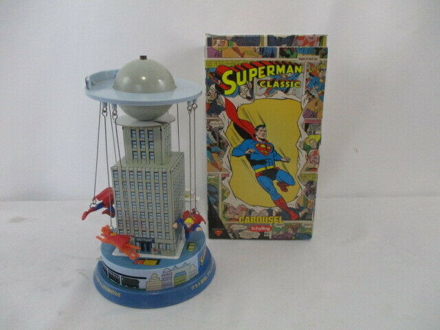 Schylling Superman Classic Carousel Wind Up Tin Toy