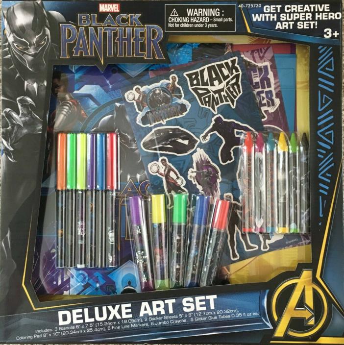 Black Panther Delux Art set. 3+ year old Marvel/ Avengers