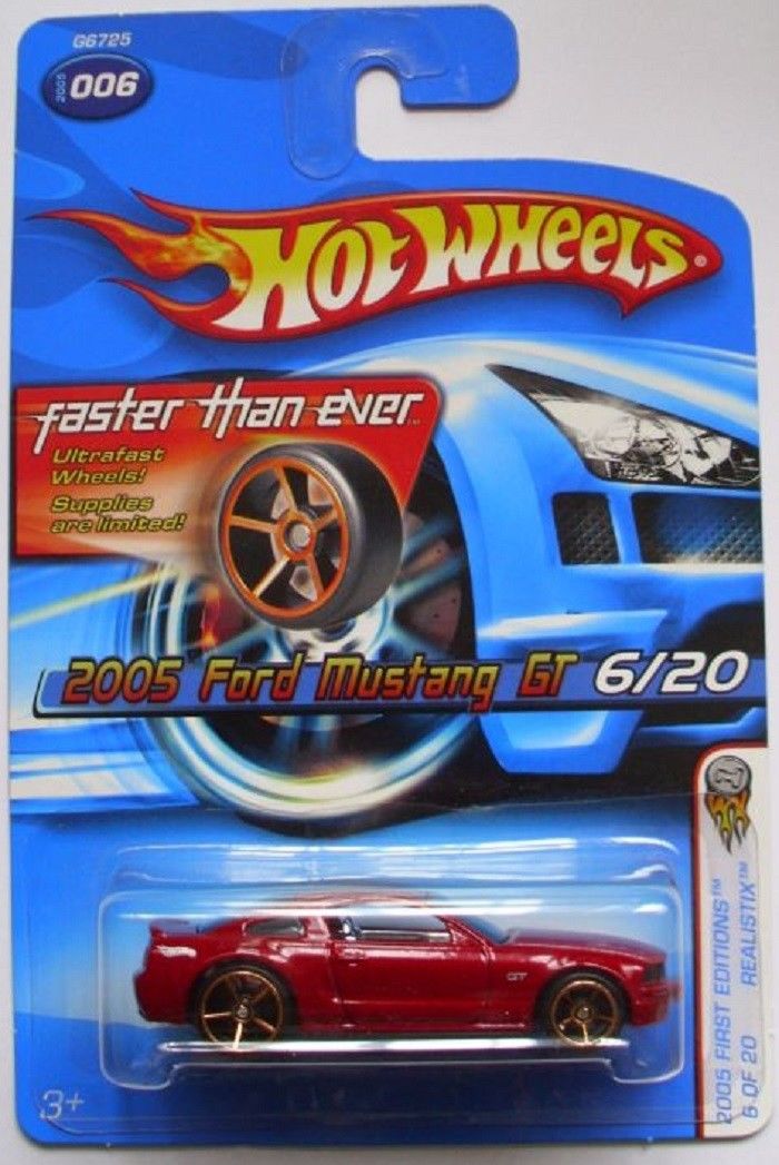 2005 Hot Wheels First Editions #06 Faster Than Ever 2005 Ford Mustang GT FTEs