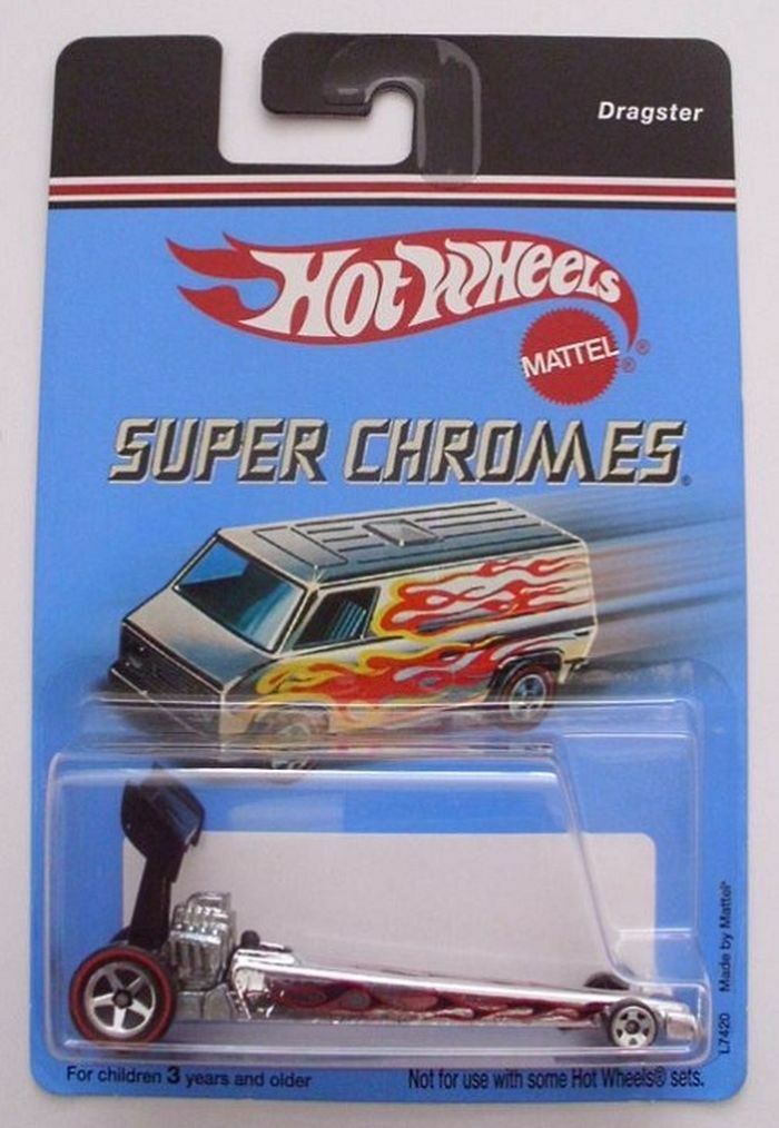 2007 Hot Wheels Target Exclusive Super Chromes Dragster Chrome RL5SPs