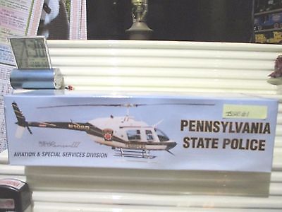 White Rose Collectibles Bell Jet Ranger Helicopter PENNSYLVANIA STATE POLICE MB