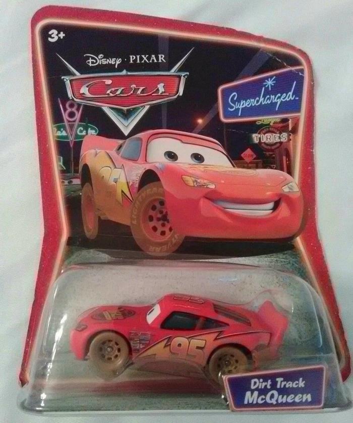 Disney Pixar Cars=Dirt Track McQueen  & Chick 2006  Lot of 2                   D