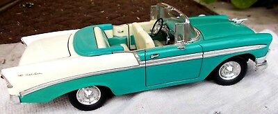 VINTAGE DIECAST 1956 CHEVY BEL AIR CONVERTIBLE TOY CAR Scale 1/18