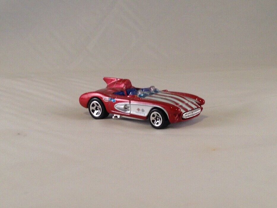 LOOSE 2008 Hot Wheels Walmart Exclusive Fourth of July Corvette SR-2 Red 5SPs