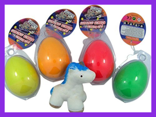 Set Of 4 Assorted Color Growing Pet Magic Hatching Unicorn Egg TOY GREEN