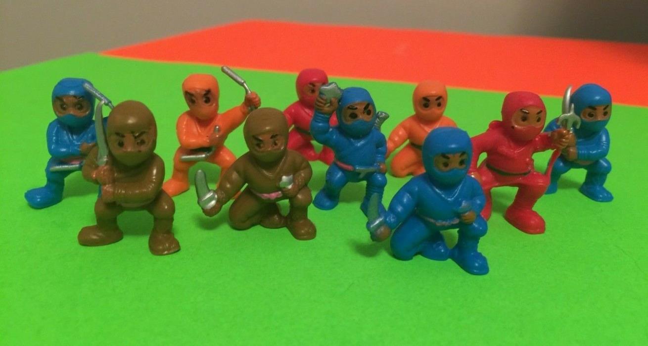 Ninja Fighters Figurines A&A Party Favors Vending Toys Lot of 10