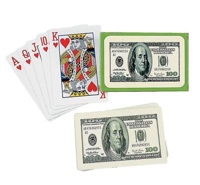 $100 BILL PLAYING CARDS (1 DOZEN) - BULK
