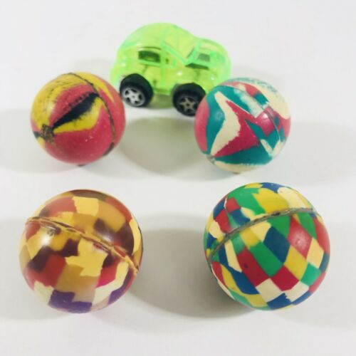 Vintage Rubber Bouncy Ball Lot ~ Vending Machine Toy Abstracts