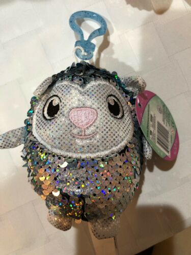 1 New Shimmeez Lainey the Lamb Changing Sequins Clip-On Plush Toy Easter~ More