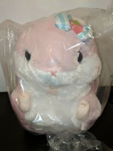 Amuse Coroham Coron Strawberry Ichigo Momo-chan Hamster Plush PINK 11
