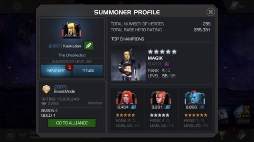 marvel contest of champions account Mobile Iphone Superhero Iron Man Hulk Thor